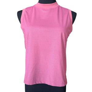 CALIA Mauve Pink Perforated Athletic Tank Top Small Workout Athleisure